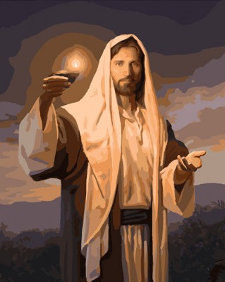 Malování podle čísel Ježíš - Laskavé světlo
