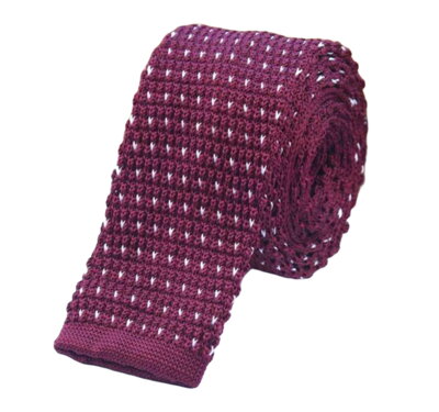 Pletená kravata se vzorem PK004