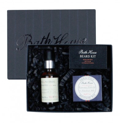 Bathhouse Sada pro vousáče Beard Fig and Nutmeg 30ml + 30g