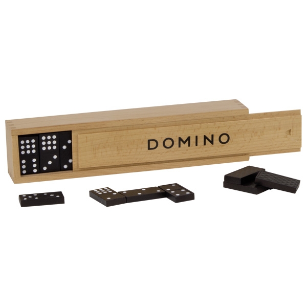 GOKI Dřevěné domino klasické, 55 dílků