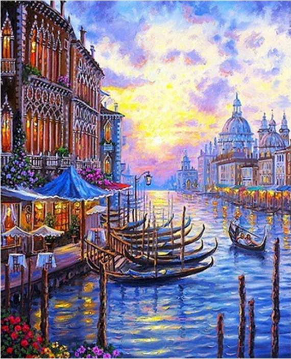 Malování podle čísel Benátky