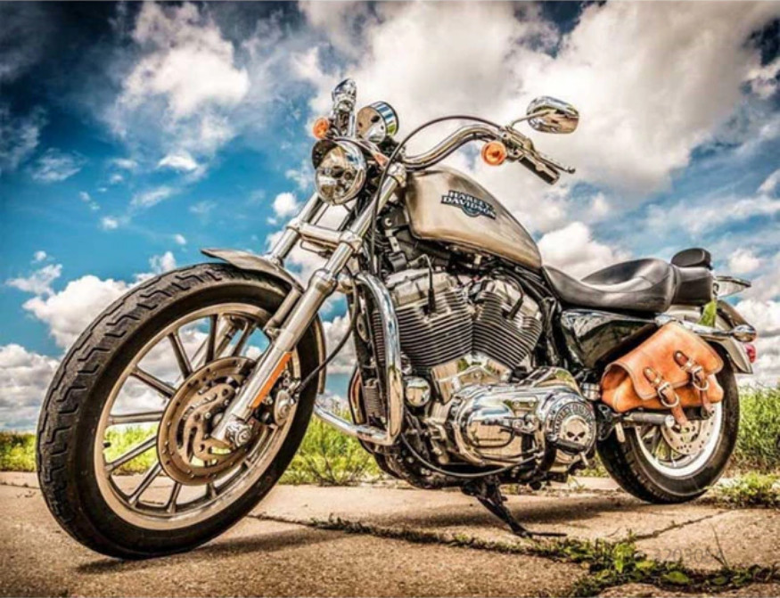 Amparo Miranda® Diamantový obrázek Motorka Harley