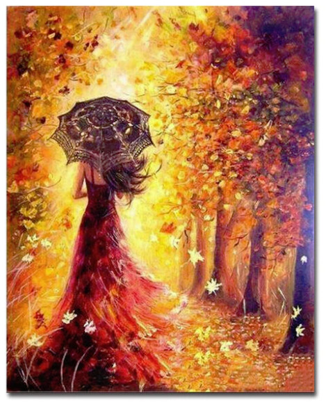 Amparo Miranda® Malování podle čísel - Podzimní procházka