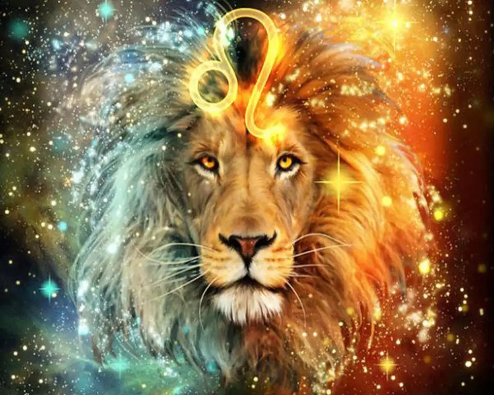 Diamantový obrázek Znamení Lva ♌