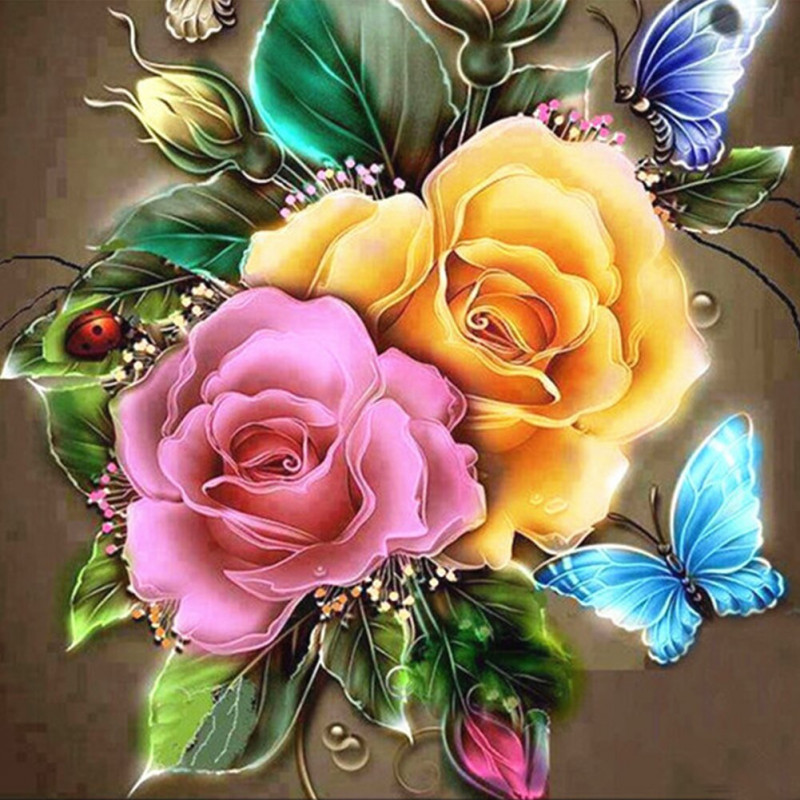 Amparo Miranda® Diamantový obrázek Barevné růže