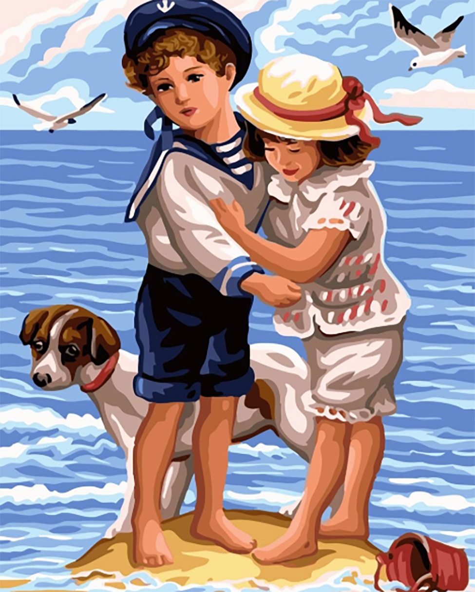 Malování podle čísel Děti AM383