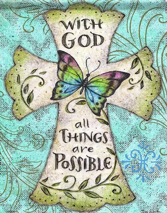 Malování podle čísel Kříž