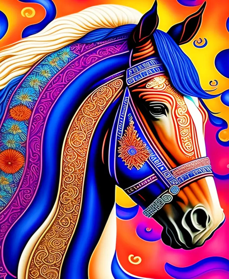 Amparo Miranda® Malování podle čísel Abstraktní kůň 772QH