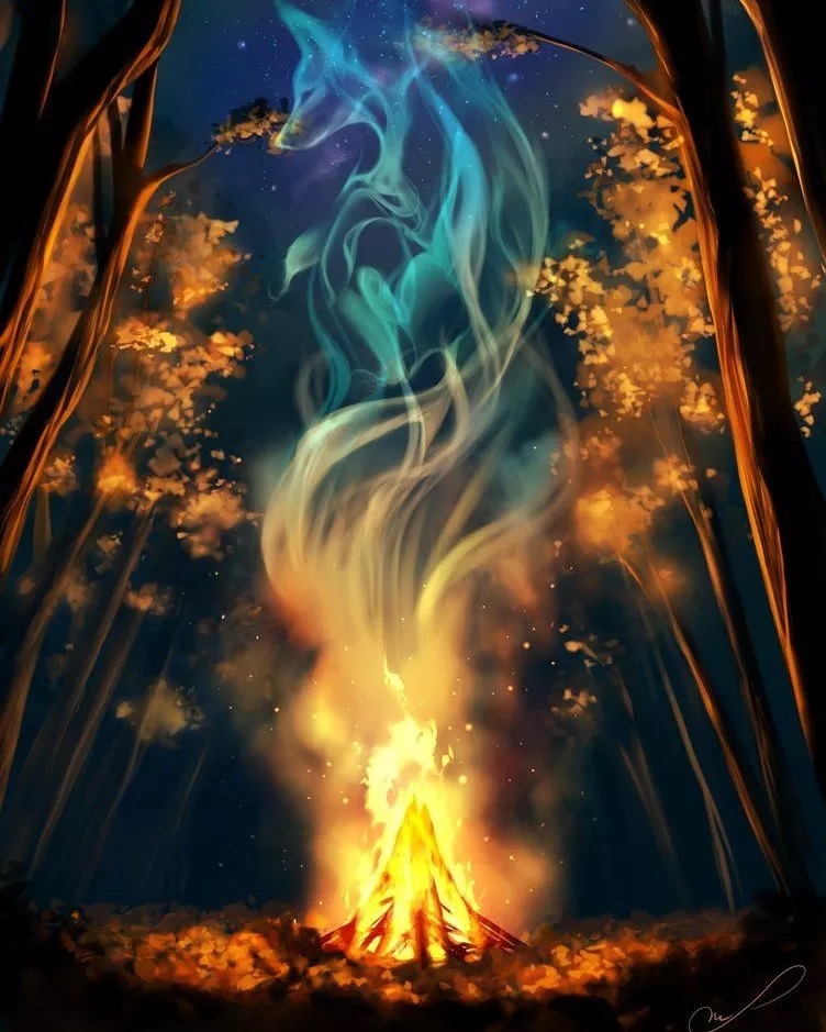 Malování podle čísel Oheň v lese