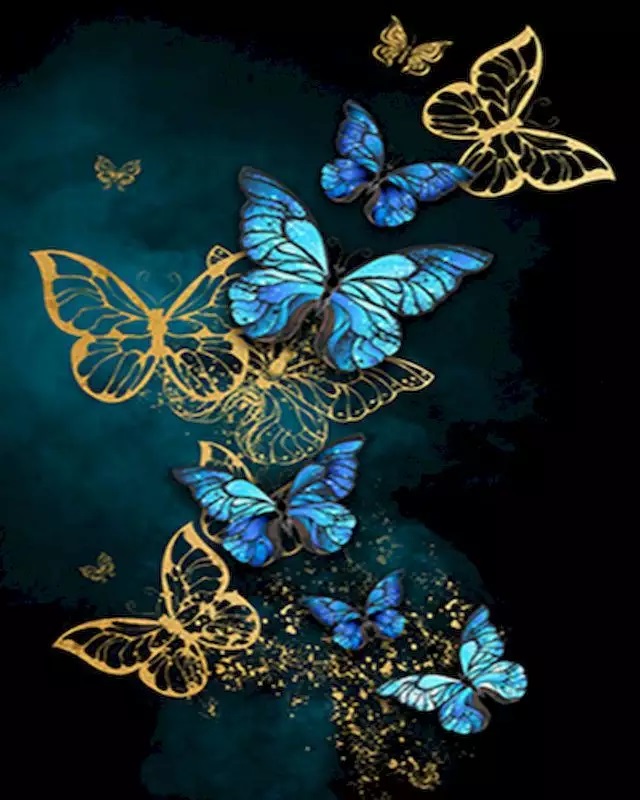 Amparo Miranda® Malování podle čísel Motýli