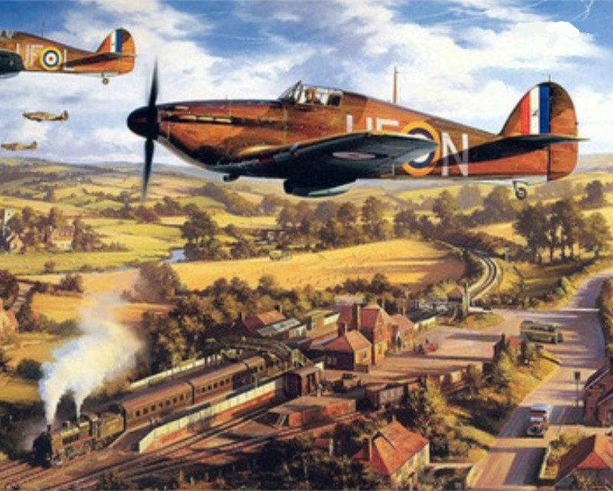 Malování podle čísel Letadla Spitfire LV1512