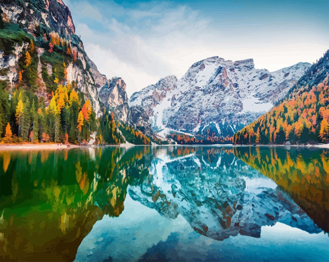 Malování podle čísel Horské oko