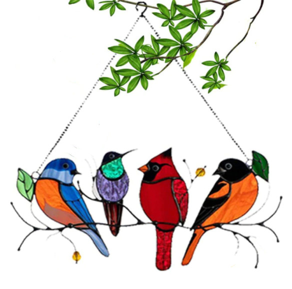 Amparo Miranda® Závěsná dekorace 4 ptáčci