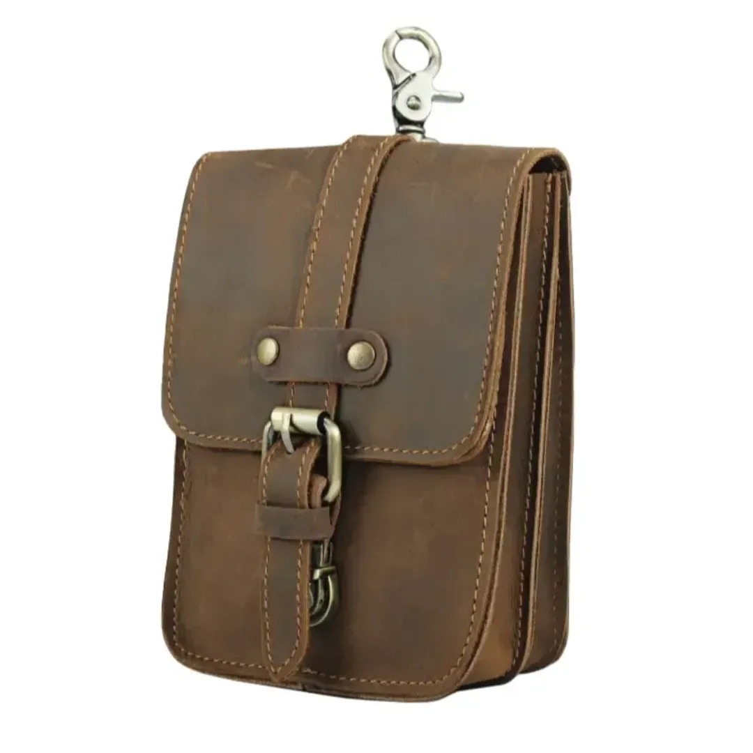 Kožená kapsička na opasek AM170