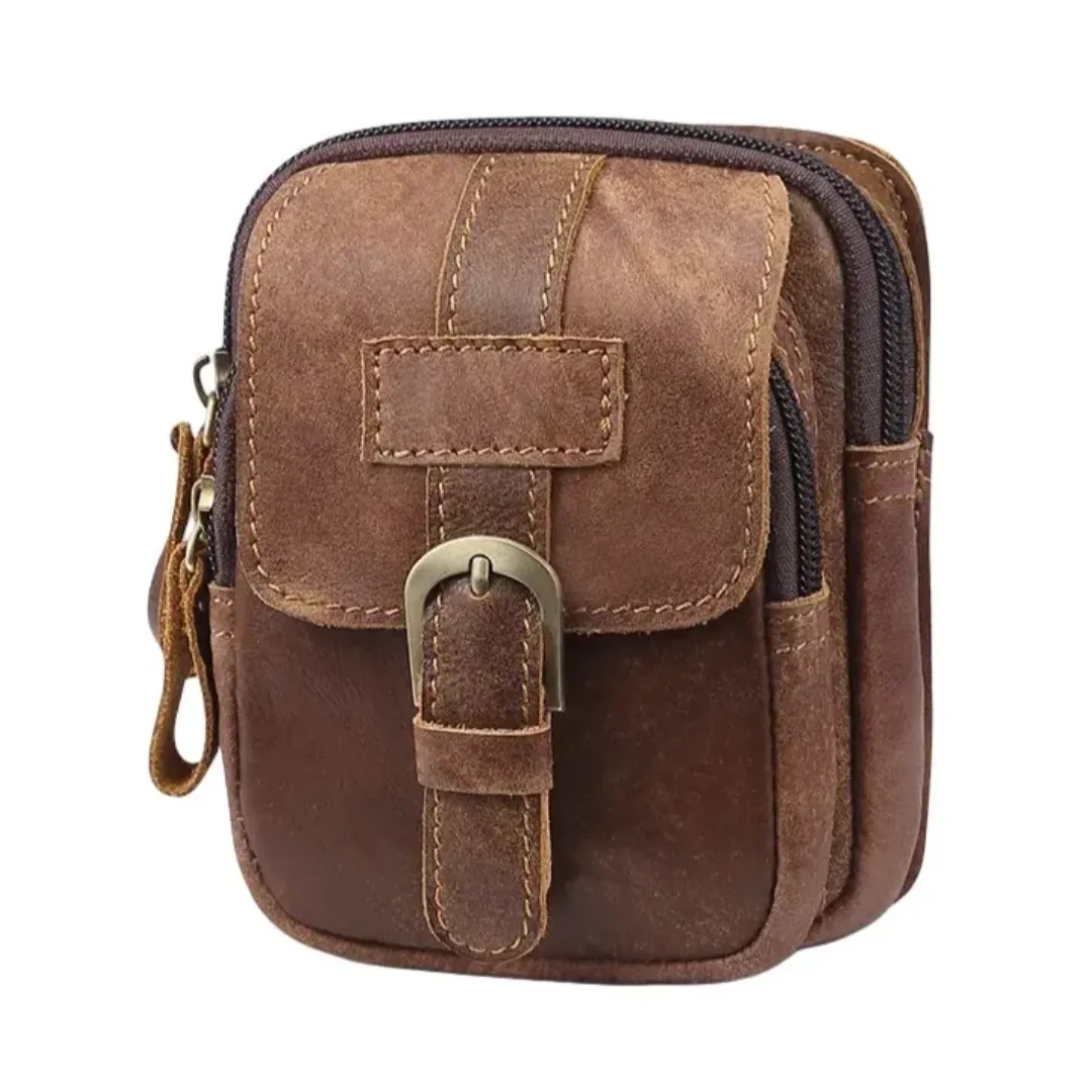 Kožená kapsička na opasek AM371