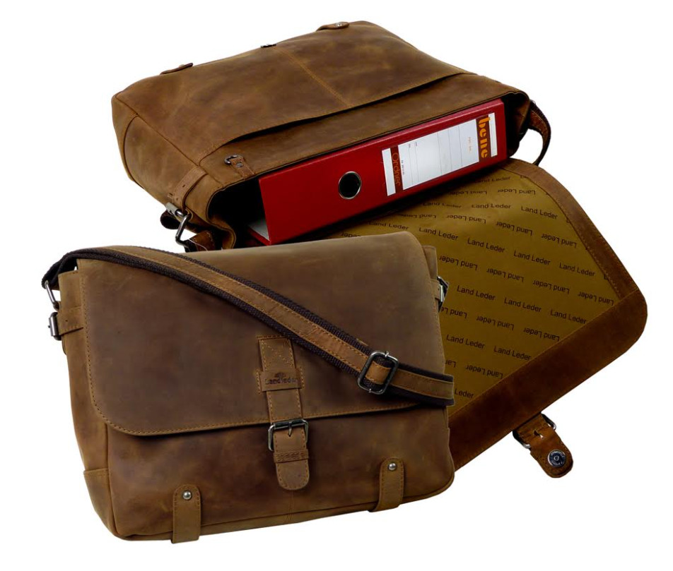 Kožená Messenger taška LandLeder 1048-25 12l