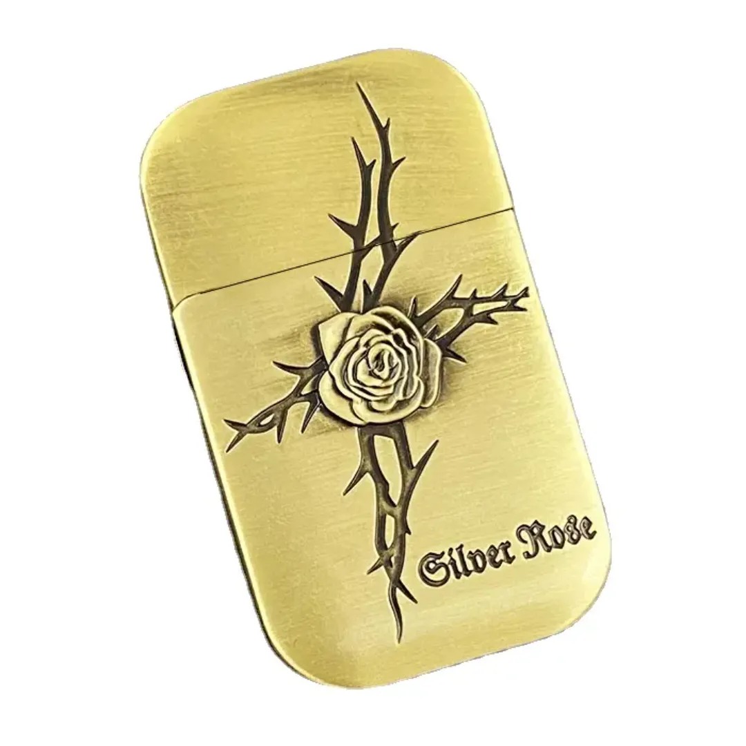 Plynový zapalovač Silver Rose
