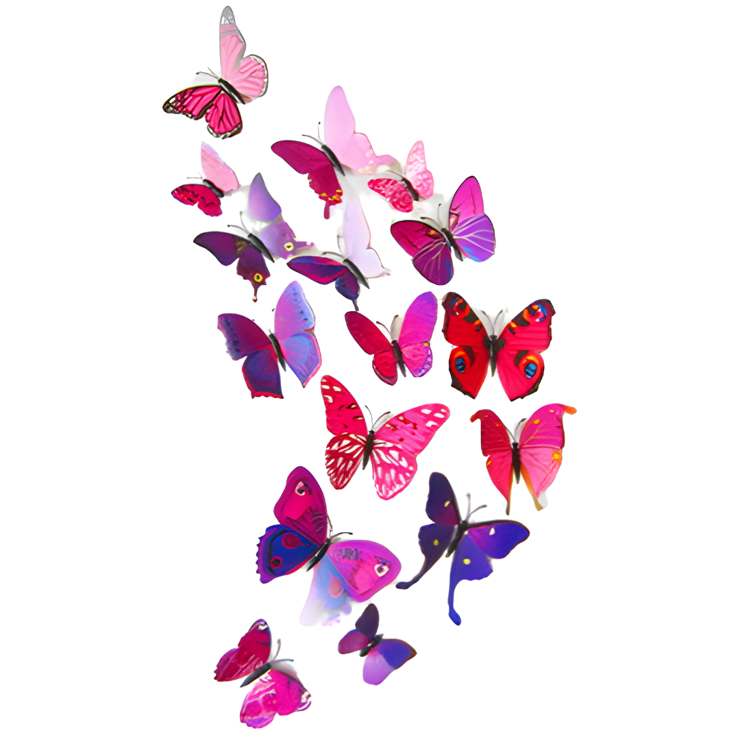 Amparo Miranda® Dekorace na zeď motýli M12 fialoví