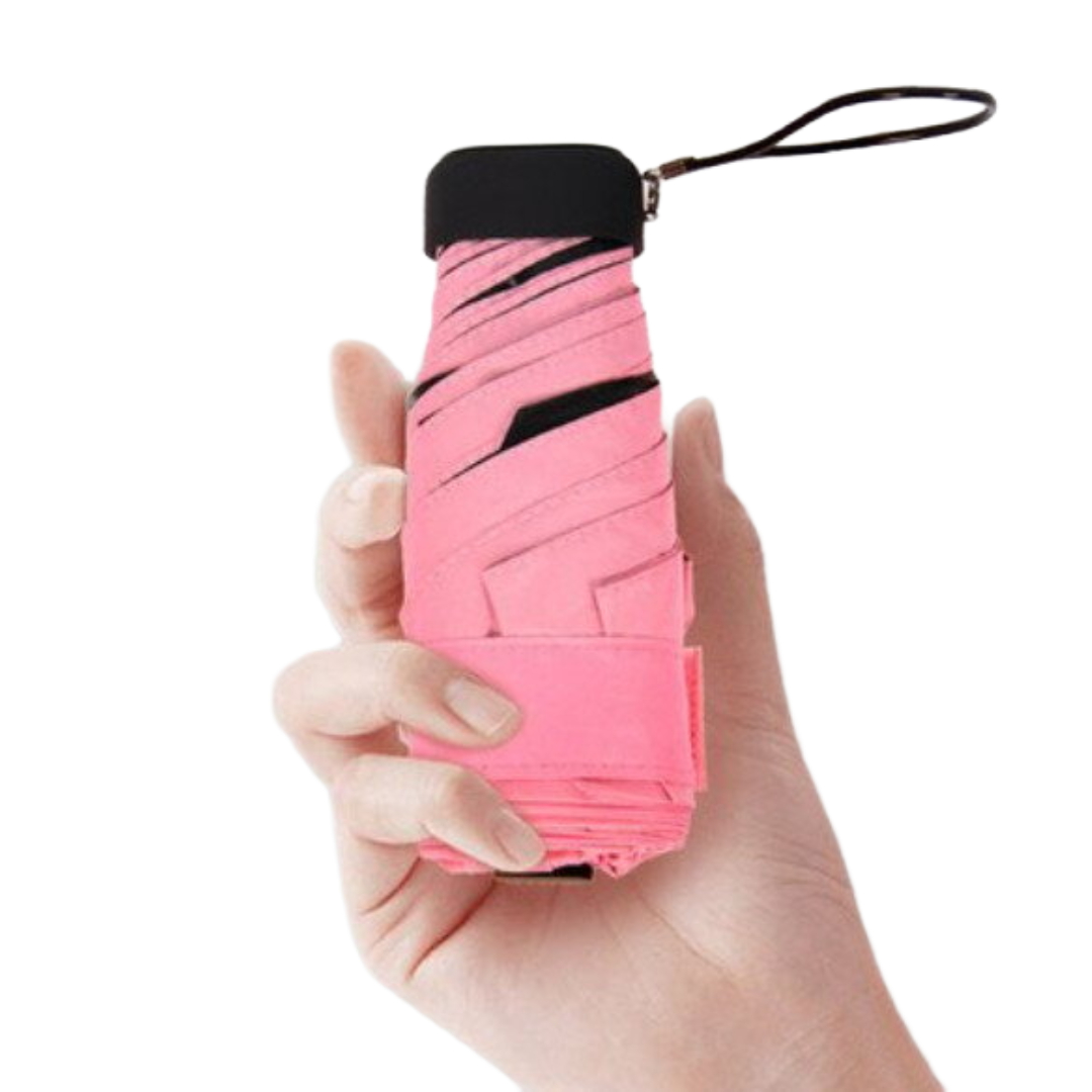 Amparo Skládací mini deštník D8515 Růžový 16cm