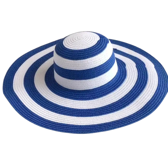 Amparo Miranda® Dámský klobouk pruhovaný, Barva klobouku modro-bílá