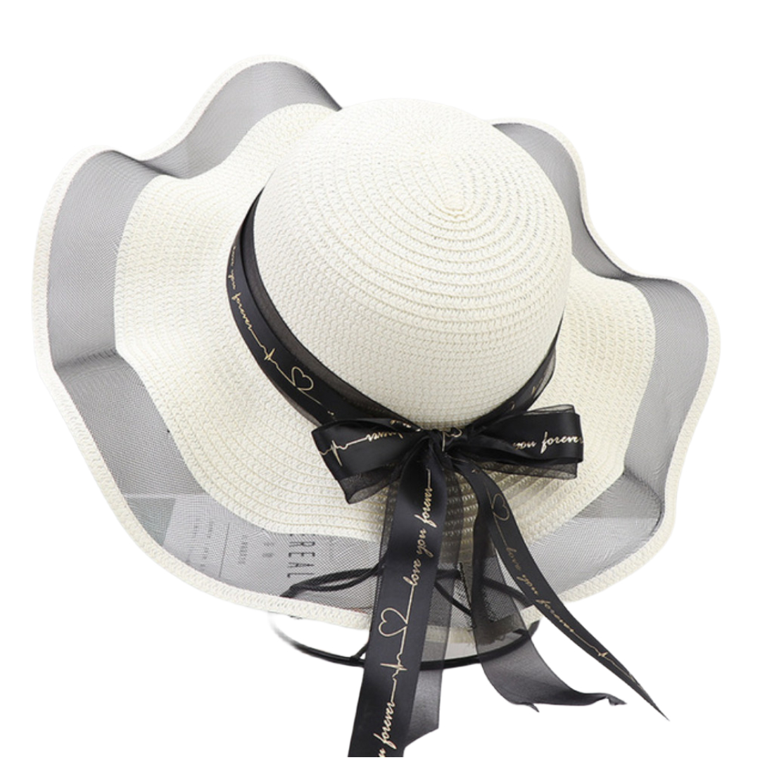Amparo Miranda® Dámský klobouk se stuhou Bílý