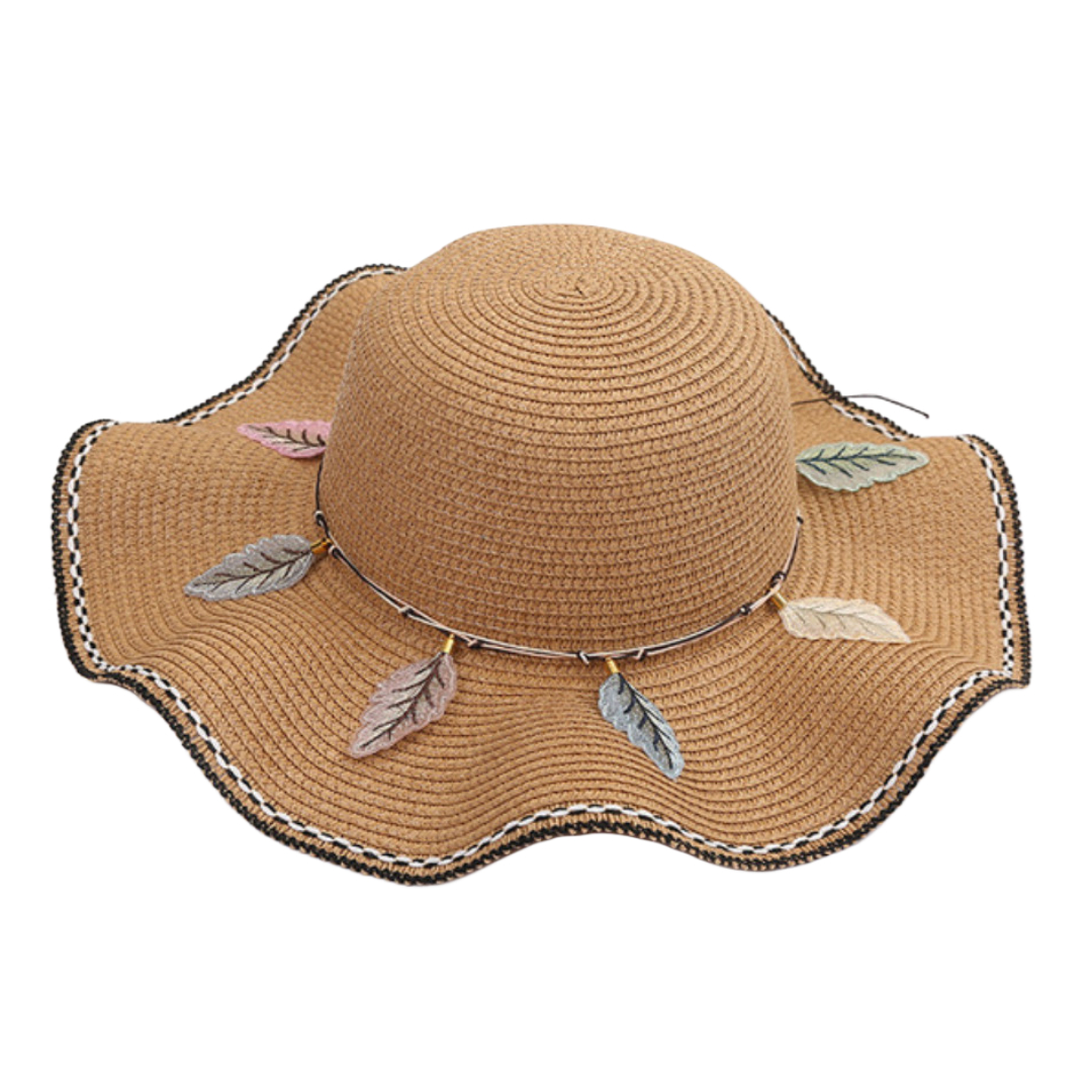 Amparo Miranda® Dámský klobouk s lístky Krémový