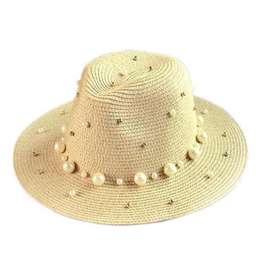 Amparo Miranda® Dámský klobouk s perlami MP1909 SV Béžový