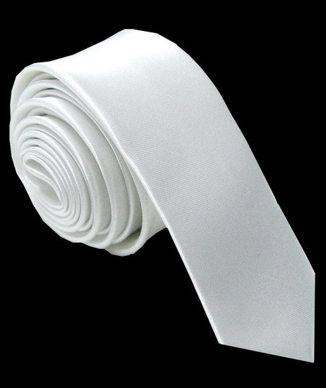 Bílá kravata deluxe