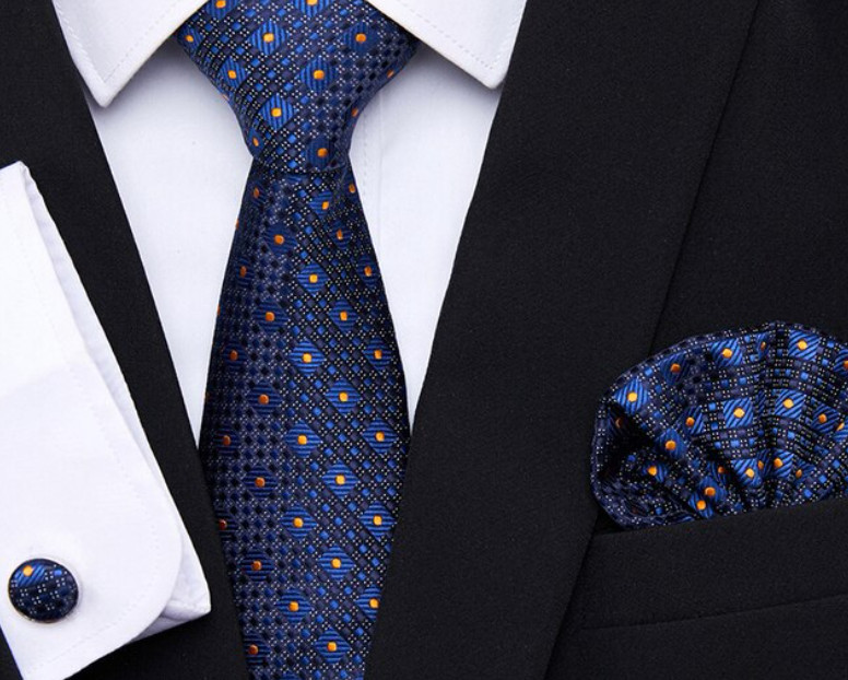 Amparo Miranda® Dárková sada kravata, kapesníček a manžetové knoflíčky AMS188