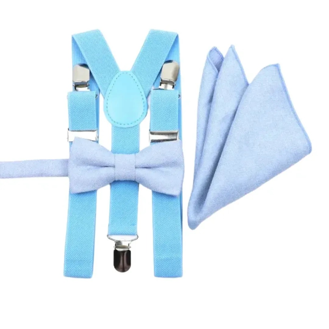Dětský set motýlek a kšandy Miranda SM552 S.modrý
