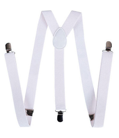 Amparo Miranda® Kšandy kalhotové Y s klipsny 554-3 bílé