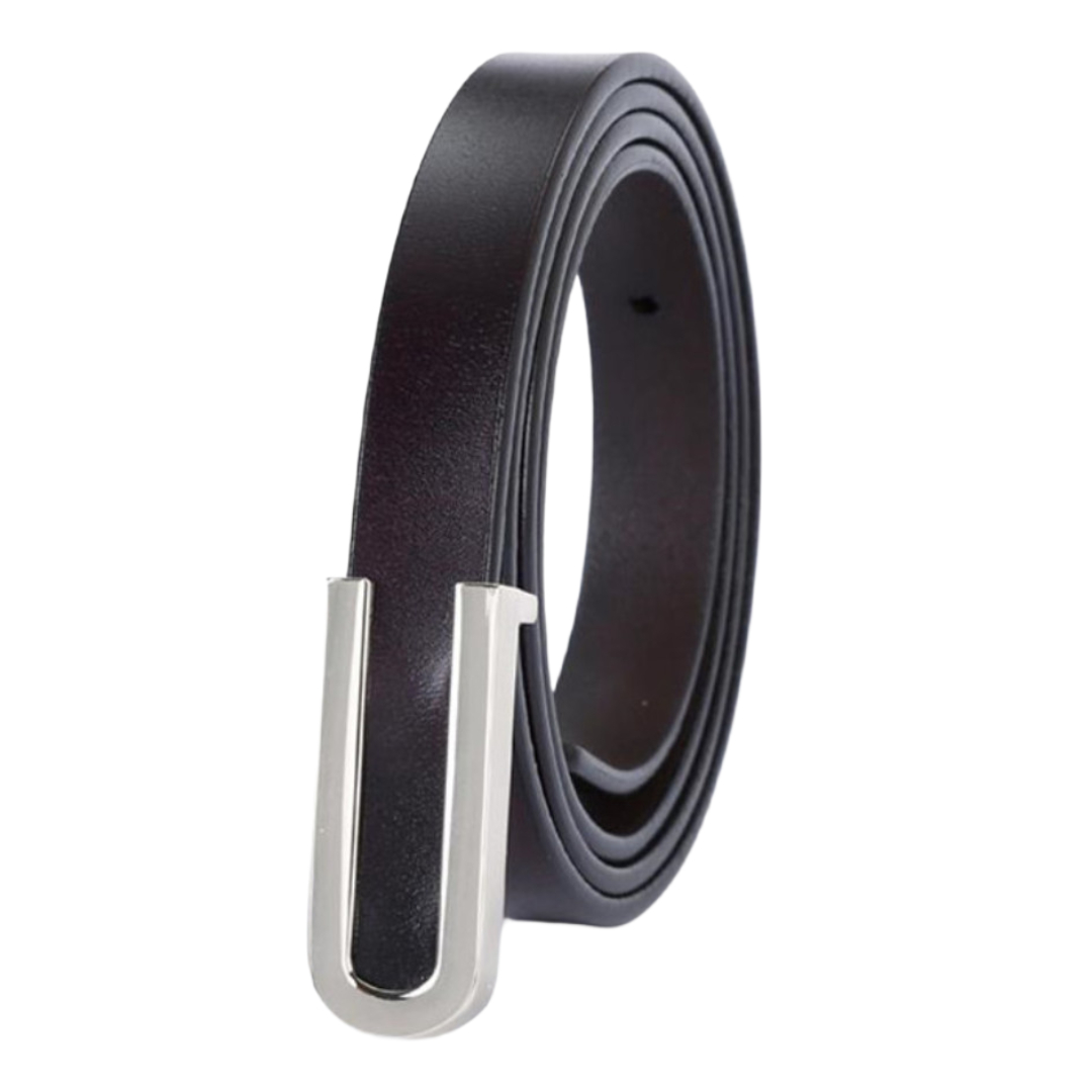 Amparo Miranda® Kožený pásek Lady-25, Barva černá