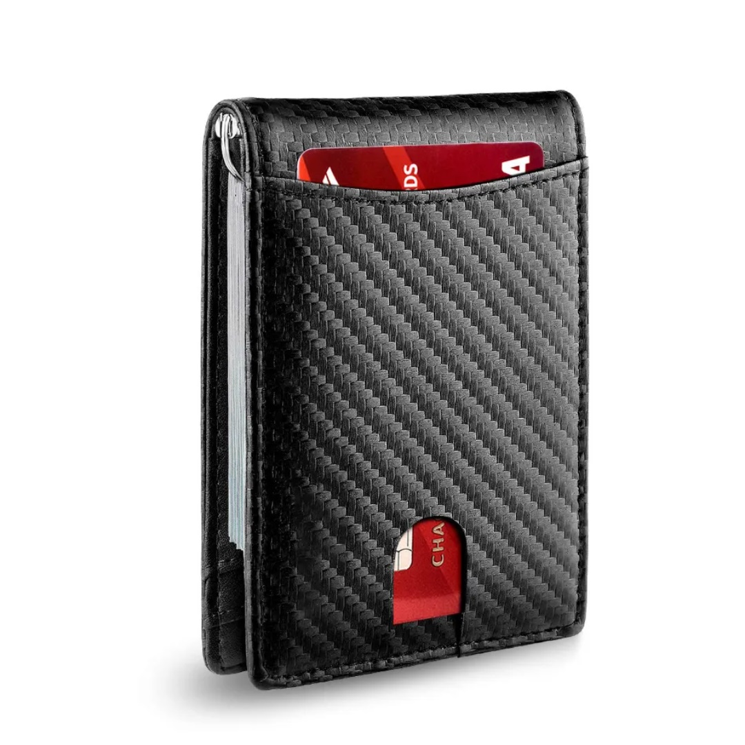 Amparo Miranda® Pouzdro na karty a bankovky Carbon W2108, Barva černá
