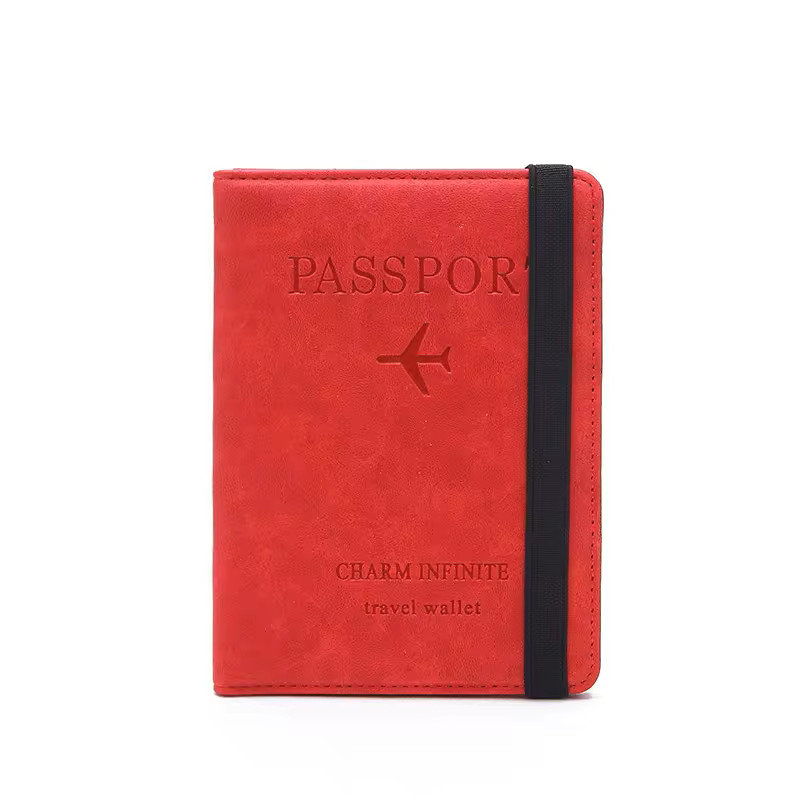 Amparo Miranda® Pouzdro na pas a karty Travel Wallet, Barva červená