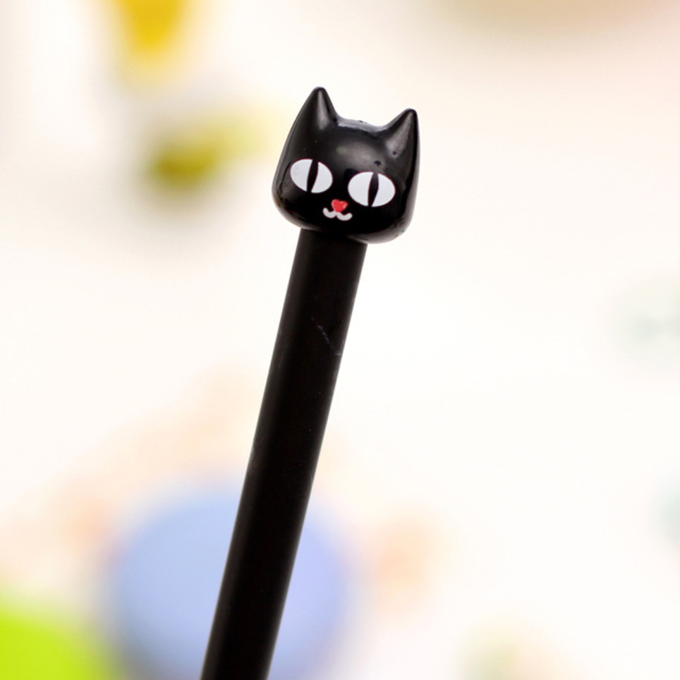 Amparo Miranda® Kuličkové pero Černá kočička, Barva červený nos