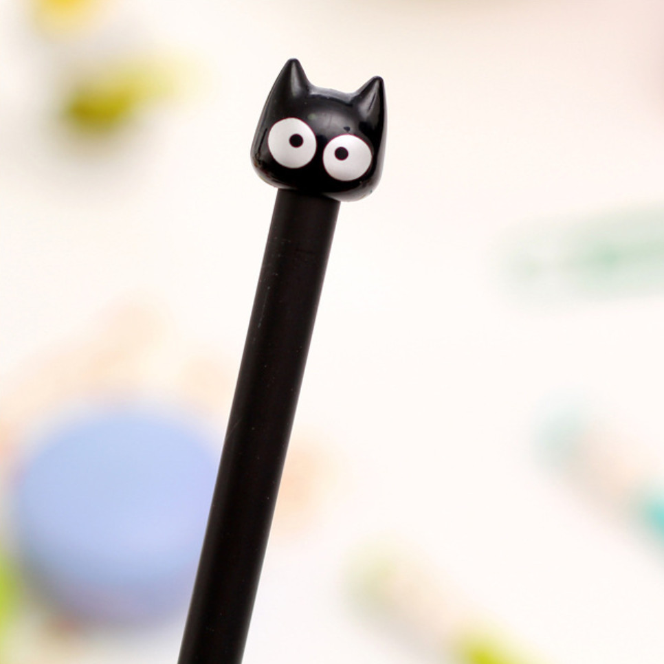 Amparo Miranda® Kuličkové pero Černá kočička, Barva bílé oči
