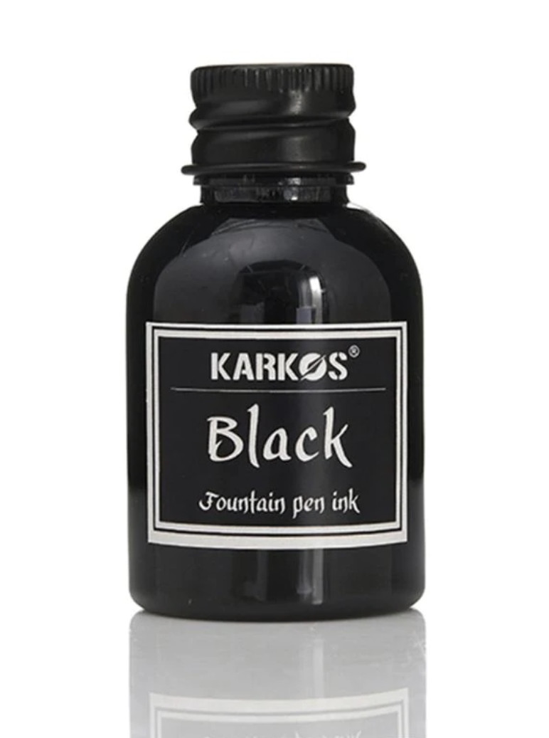 Inkoust do plnicího pera Karkos Černý 30ml