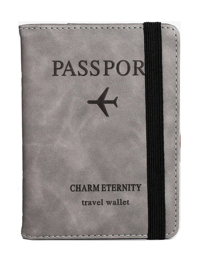 Amparo Miranda® Pouzdro na pas a karty Travel Wallet, Barva šedá