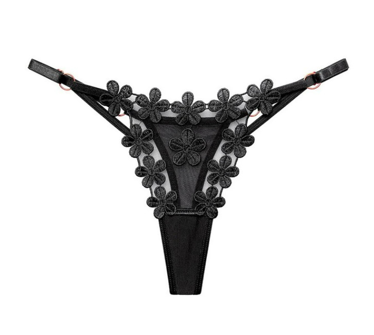 Amparo Miranda® Erotické kalhotky Flower B231, Barva Černá