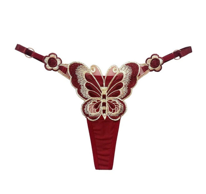 Amparo Miranda® Erotické kalhotky Butterfly B253, Barva Bordó