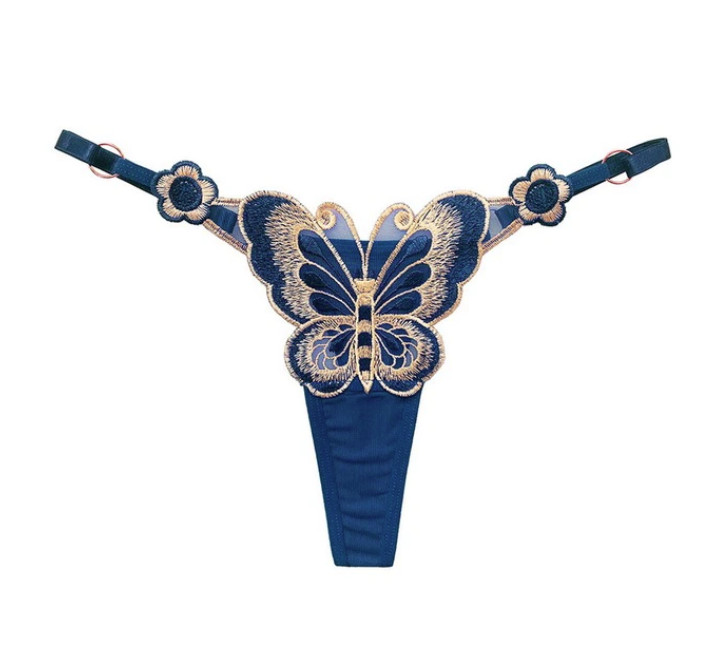 Amparo Miranda® Erotické kalhotky Butterfly B253, Barva Modrá