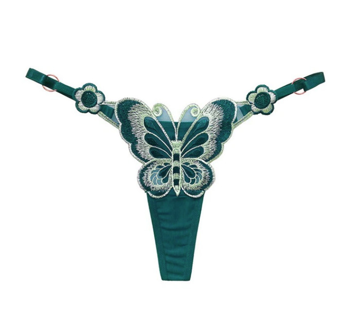 Amparo Miranda® Erotické kalhotky Butterfly B253, Barva Zelená