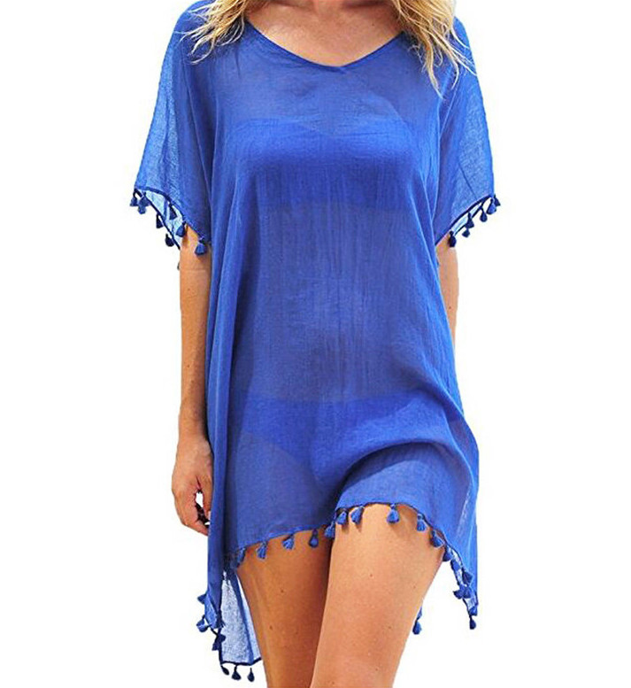 Amparo Miranda® Plážové šaty Erika, Barva světle modrá