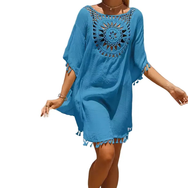 Amparo Miranda® Plážové šaty Sol, Barva modrá