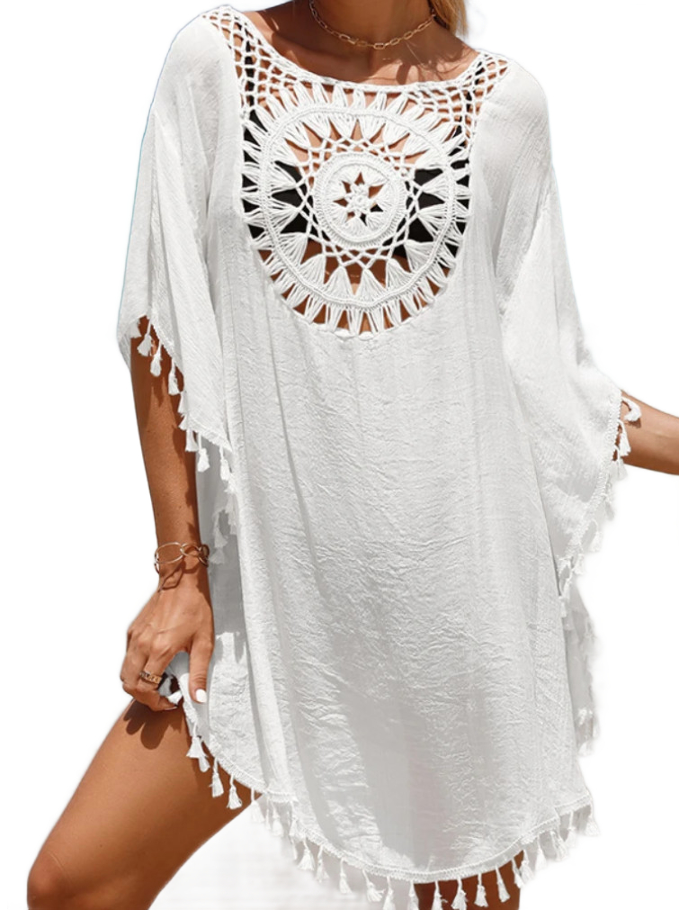 Amparo Miranda® Plážové šaty Sol, Barva bílá