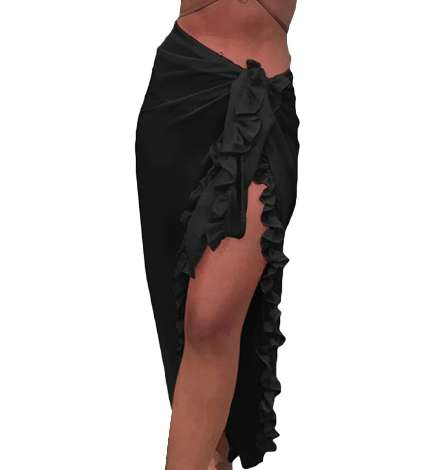 Amparo Miranda® Plážová sukně Chiffon S292, Barva černá