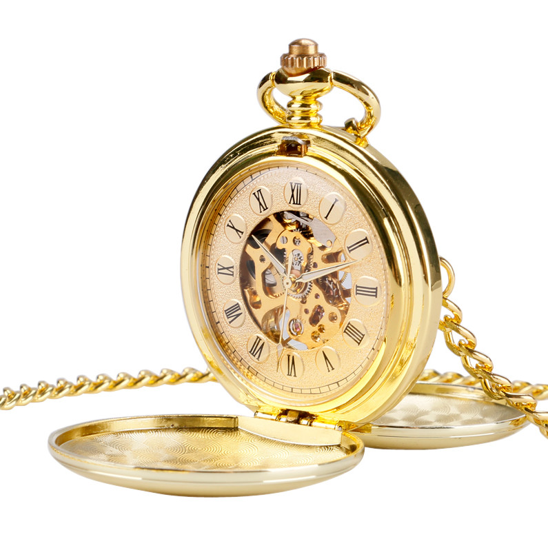 Amparo Miranda® Kapesní hodinky Antique Golden P2014