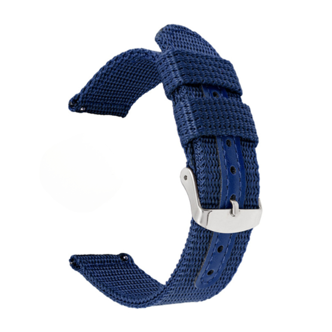Amparo Miranda® Řemínek na hodinky Military GT2 modrý, Šířka řemínku 20 mm