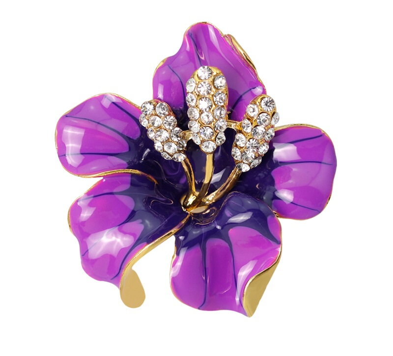Amparo Miranda® Brož Purple Flower AM141