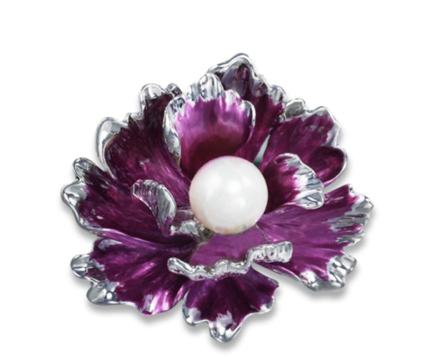 Amparo Miranda® Brož Purple Flower BP0022